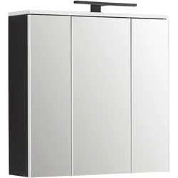 Spiegelschrank Wave II in Schwarz
