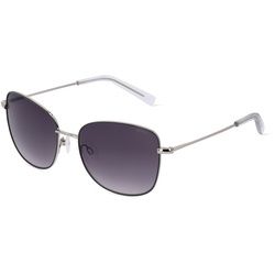 Esprit 40068 Damen-Sonnenbrille Vollrand Butterfly Metall-Gestell, Grau