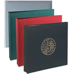 Münzalbum 24,5x25cm Burgundy 5 Seiten x 43 Fächer