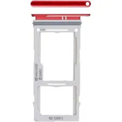 Samsung SIM Tray für G975F Samsung Galaxy S10+ Duos - red (SIM-Halterung), Mobilgerät Ersatzteile, Rot