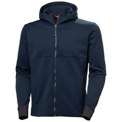 Kapuzen Funktionsjacke "TECH HOODED MIDLAYER" - M - marine