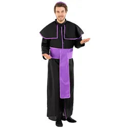 dressforfun Kostüm Herrenkostüm Priester Benedikt, Tolles Gewand schwarz XL | XL