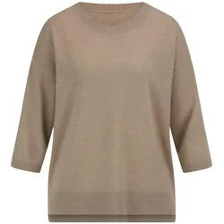 Pull à col rond avec cachemire Peter Hahn beige