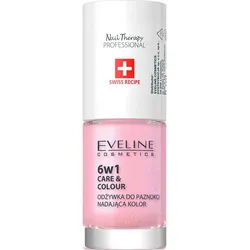 Eveline Cosmetics Nail Therapy Care & Colour Conditioner für die Fingernägel 6 in 1 Farbton Shimmer Pink 5 ml