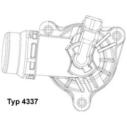 BORGWARNER (WAHLER) Thermostat mit Dichtung (4337.105D) für BMW X3 1 3 X1 5 Z4