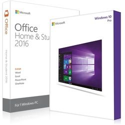 Windows 10 Pro + Office 2016 Home & Student + Lizenznummer