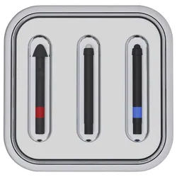 Microsoft Eingabestift Microsoft Surface Pen Ersatzspitzen 3er Set mit druckempfindlicher Sch schwarz
