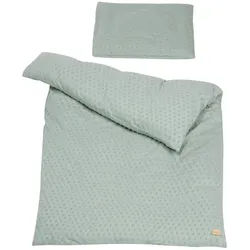 roba® Kinderbettwäsche Lil Planet - BIO BAUMWOLLE - versch. Farben - weicher Stoff, aus Jersey, 2 teilig, 100 x135 cm, Bettwäsche Kinderbett & Babybett - Jungen & Mädchen grün