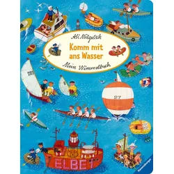 Kinderbuch Mein Wimmelbuch: Komm mit ans Wasser Ali Mitgutsch blau