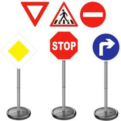 alldoro Verkehrszeichen , Multicolor , Kunststoff , 75 cm , Spielzeug, Sonstiges Spielzeug