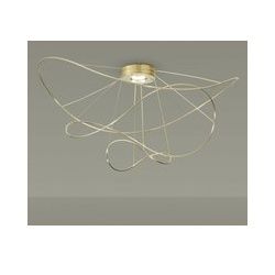 Axolight Hoops 3 LED-Deckenleuchte, gold