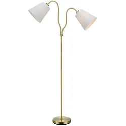 Markslöjd Stehleuchte , Messingfarben , Metall , länglich , 152 cm , ohne Chemie , Lampen & Leuchten, Innenbeleuchtung, Stehlampen, Stehlampen