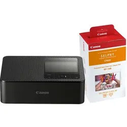 Canon Selphy CP1500 Drucker + Papier RP-108 10x15 (108 Blatt) schwarz