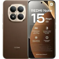 Xiaomi Redmi Note 15 Pro+ 5G 256 GB / 8 GB - Smartphone - mocha brown Smartphone (6,83 Zoll, 256 GB Speicherplatz) braun