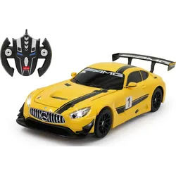 Jamara RC-Auto Deluxe Cars, Mercedes-AMG GT3, 1:14, gelb, 2,4GHz, mit Lautsprecher gelb