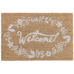 Relaxdays FUßMATTE , Textil, Kunststoff , 60x40 cm , Teppiche und Böden, Schmutzfangmatten, Fußmatten