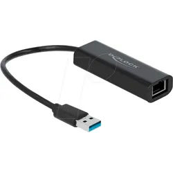 DELOCK 66299 - Netzwerkkarte, USB 3.1, Gigabit Ethernet, 1x RJ45