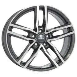 Alutec Ikenu Graphite Front Polished 6.5x16 ET 38 5/100 Alufelge Grau