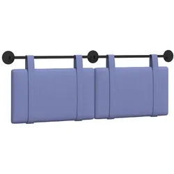 vidaXL Bett Hängendes Kopfteil Jeans blau Stoff (1-tlg) blau