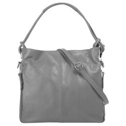 Samantha Look Shopper, echt Leder, Made in Italy grau