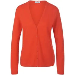 Le gilet 100% cachemire modèle Cora Peter Hahn Cashmere orange