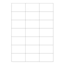 Wasser auflösbare Etiketten 63,5 x 38,1 mm(Anzahl Bögen /VPE: 50)