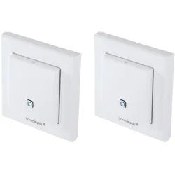 HOMEMATIC IP Smart Home 150181A0, Temp. und Luftfeucht. Sensor, 2 Stück