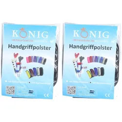 König Griffpolster Krücken schwarz Klettverschluss