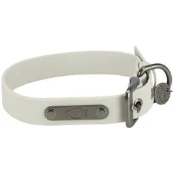 TRIXIE Hunde-Halsband CityStyle Halsband hellgrau grau Größe: S-M Maße: 30-37 cm / 20 mm