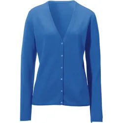 Le gilet 100% cachemire modèle Cora Peter Hahn Cashmere bleu