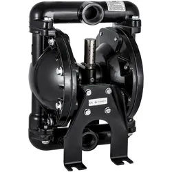 VEVOR luftbetriebene Doppelmembranpumpe, 1 Zoll Einlass und Auslass, Aluminium, 35 GPM, max. 120 PSI für den industriellen Einsatz, QBY4-25LF46-1 Zoll-35