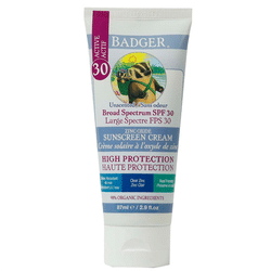 Badger Sunscreen Cream SPF30 Clear Zinc 87 ml