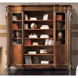 JVmoebel Bücherregal Vitrine Schrank Bücher Regal Anrichte Klassische Möbel Regale, 1-tlg., Made in Europa braun