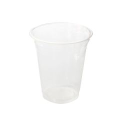 Greenbox Trinkbecher, PLA Becher, Ø 9,5 cm, Transparenter Einwegbecher für den Ausschank von Getränken, 1 Packung = 50 Stück, Fassungsvermögen: 300 ml