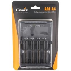 Fenix ARE-A4 Ladegerät für Li-ion 18650, 21700, AA, AAA, C, 26650 lädt bis max. 76mm Länge
