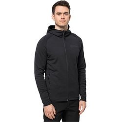 Jack Wolfskin Fleecejacke, mit Kapuze Jack Wolfskin schwarz schwarz