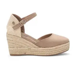 Refresh für Damen. 17264408-TAUPE Espadrilles 172644 taupe (39), 5 bis 8 cm, Schnalle, Lässig