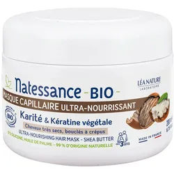 Natessance Ultra-nährende Haarmaske Bio-Sheabutter und pflanzliches Keratin