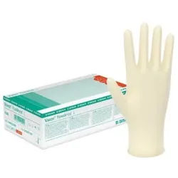 B. Braun Vasco® Basic Untersuchungshandschuh, aus Latex, puderfrei, unsteril, 1 Packung = 100 Stück, Größe S