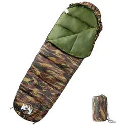 vidaXL Schlafsack Mumienschlafsack für Erwachsene Camping 3 Jahreszeiten (1 tlg)