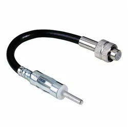 Hama Antennen-Adapter Hirschmann zu DIN Kabel Audio- & Video-Kabel, DIN-Stecker, Hirschmann, Hirschmann-Buchse auf DIN-Stecker 150 Ohm Auto-Radio Antenne Wandler schwarz