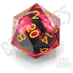 Crit Stones Blood Iris 33mm Floating Eye D20
