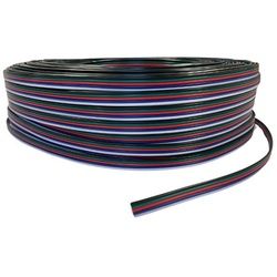 ENERGMiX LED Stripe LED RGB/RGBW/CCT 4/5/6-adrig Verlängerungskabel Anschlusskabel Flachka, Anschlusskabel Flachkabel 5-adrig für 12v 24v RGB-W LED Streifen