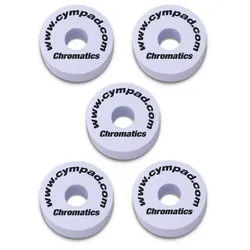 Cympad Becken Cympad Beckenfilz Chromatics Set 40mm Weiss,Beckenfilz, Farbige Beckenfilze aus Schaumstoff weiß