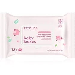 Attitude Baby Leaves Water Wipes Feuchttücher Nicht parfümiert 72 St.
