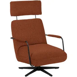 Koinor Sessel , Rostfarben , Textil , 71x103x91 cm , Fußauswahl, Lederauswahl, Stoffauswahl, Sitzfläche 360° drehbar , Wohnzimmer, Sessel, Sonstige Sessel