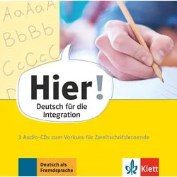 Hörspiel-CD Hier! Vorkurs für Zweitschriftlernende, 3 Audio-CDs
