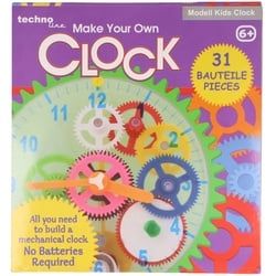 Modell Kids Clock - Bausatz für Kinderuhr mit transparentem Gehäuse, Batteriefrei