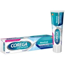 Corega Ultra Haftcreme für Zahnersatz, Neutral Creme 40 g Unisex 40 g Creme