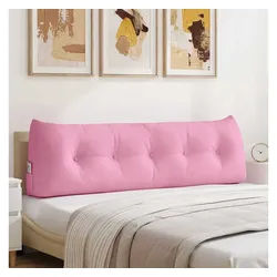 vidaXL Rückenkissen, Rücken Kissen Rosa 160 x 24 x 50 cm Stoff rosa